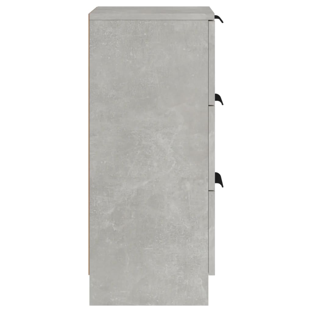 vidaXL Příborníky 2 ks betonově šedé 30 x 30 x 70 cm kompozitní dřevo