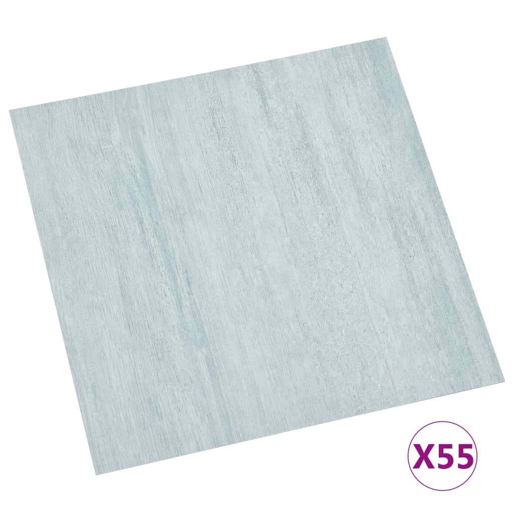 vidaXL Samolepicí podlahové desky 55 ks PVC 5,11 m² zelené
