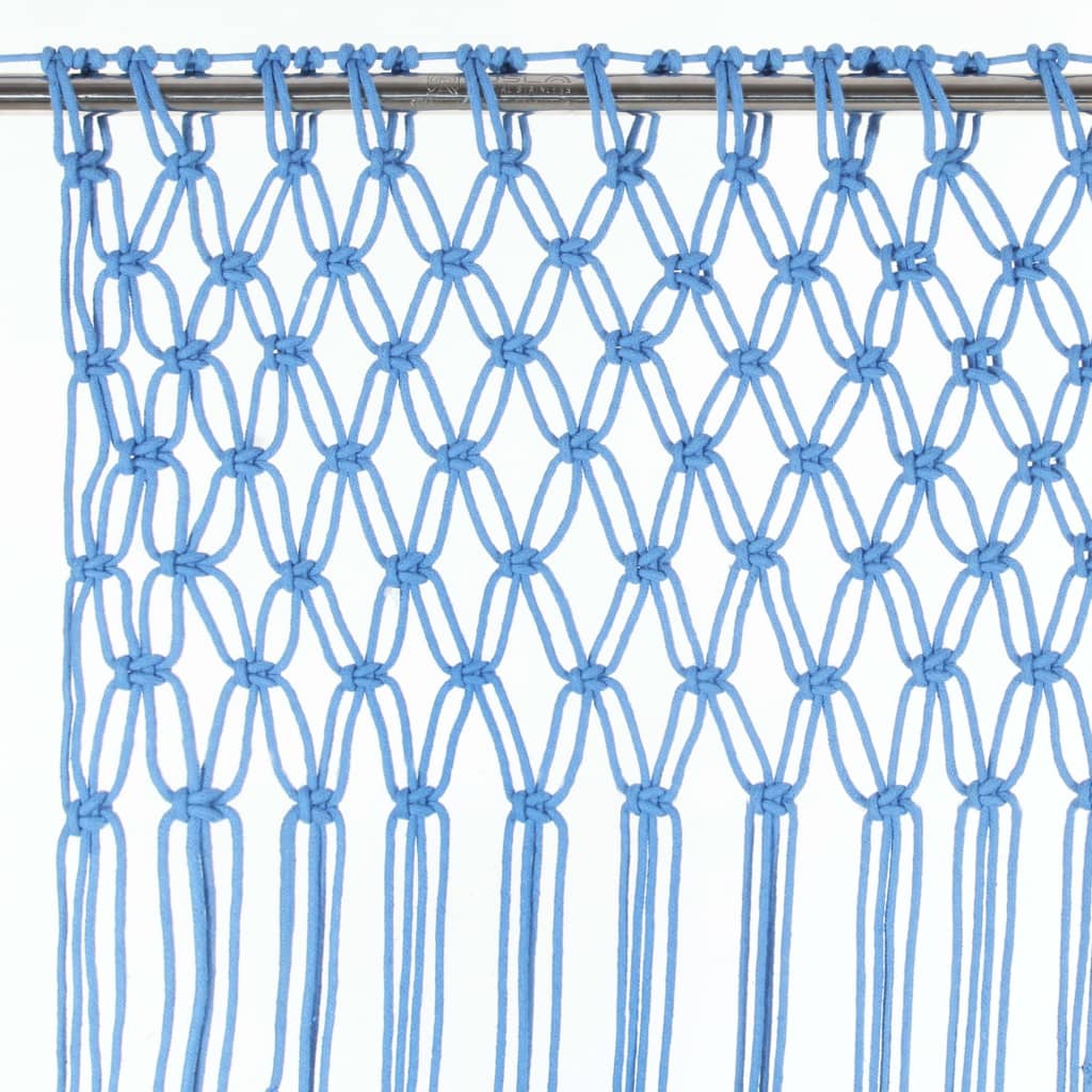 vidaXL Macramé závěs modrý 140 x 240 cm bavlna