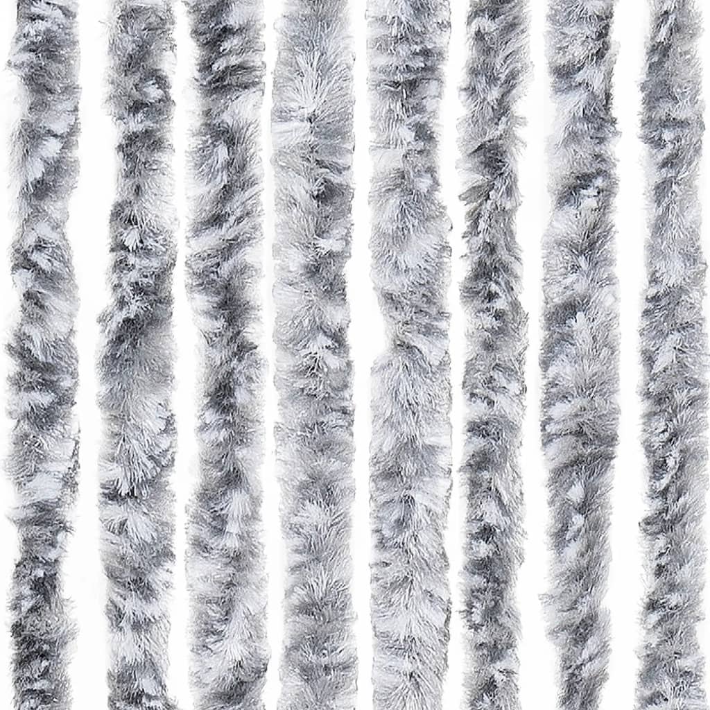 vidaXL Závěs proti hmyzu bílý a šedý 100 x 220 cm Chenille