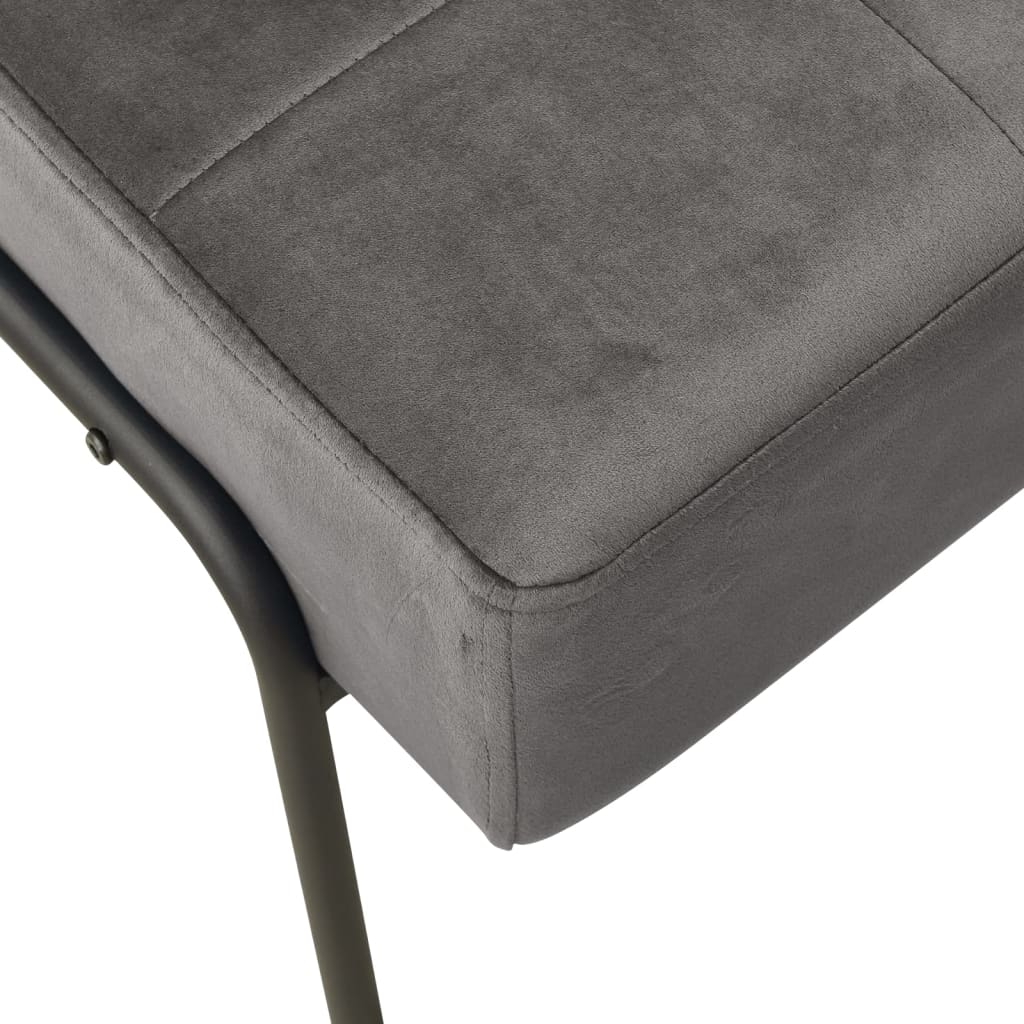 vidaXL Relaxační židle 65 x 79 x 87 cm tmavě šedá samet