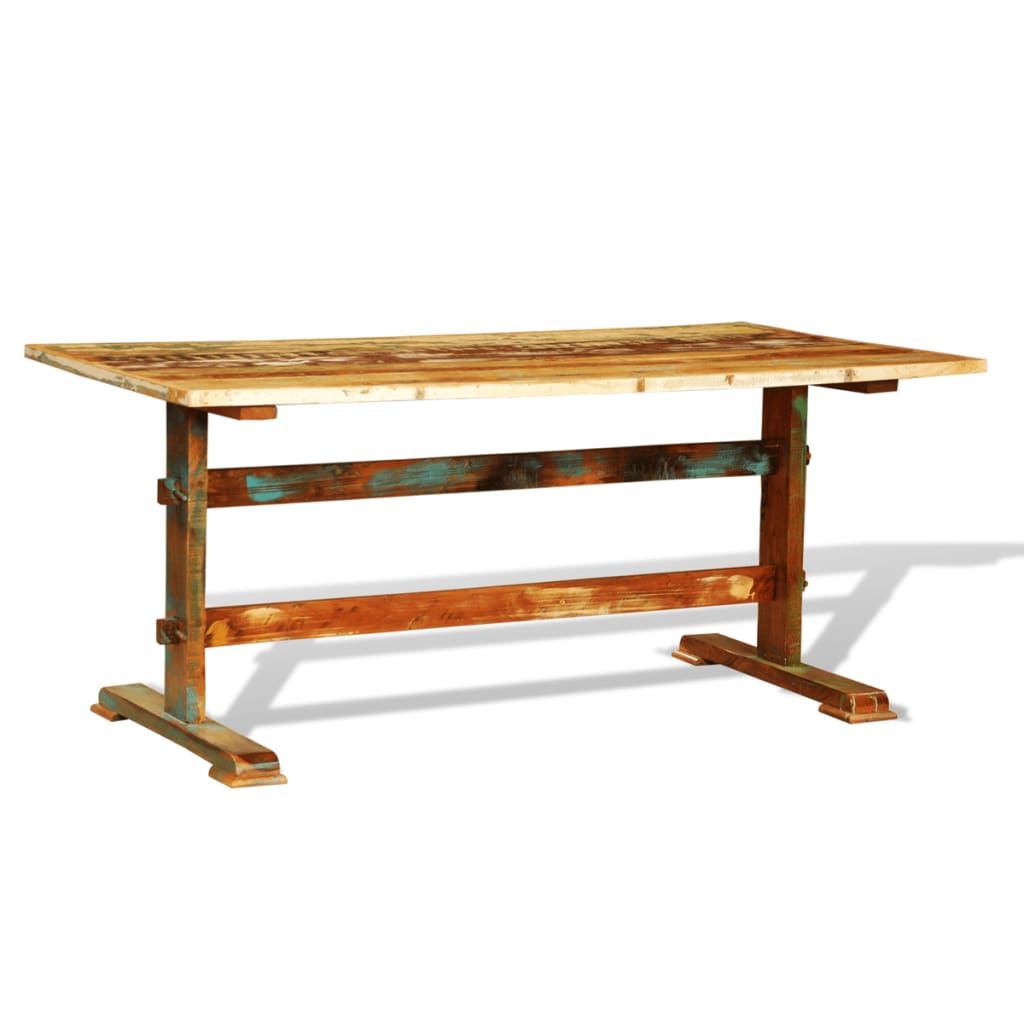 vidaXL Jídelní stůl vintage recyklované dřevo
