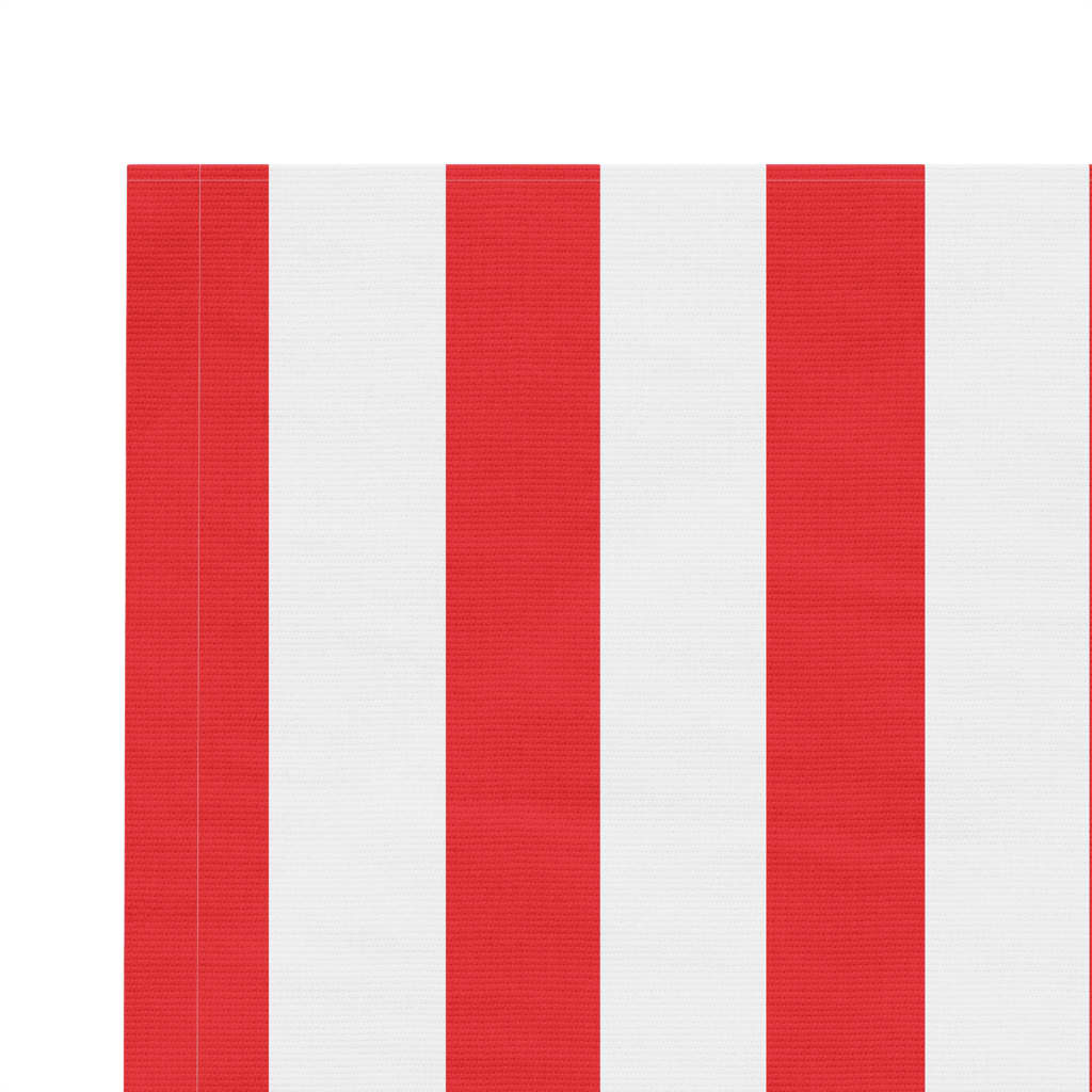 vidaXL Náhradní plachta na markýzu červené a bílé pruhy 5 x 3 m