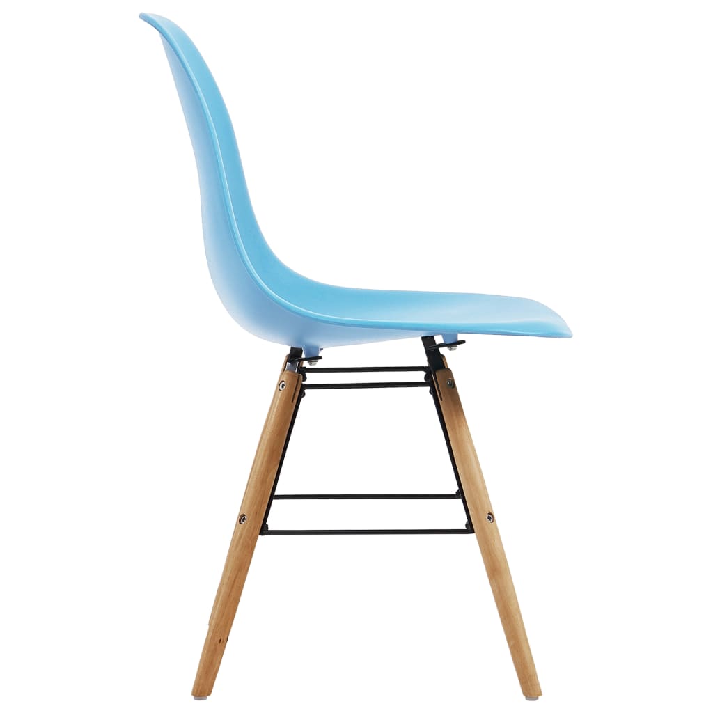 vidaXL Jídelní židle 6 ks modré plast