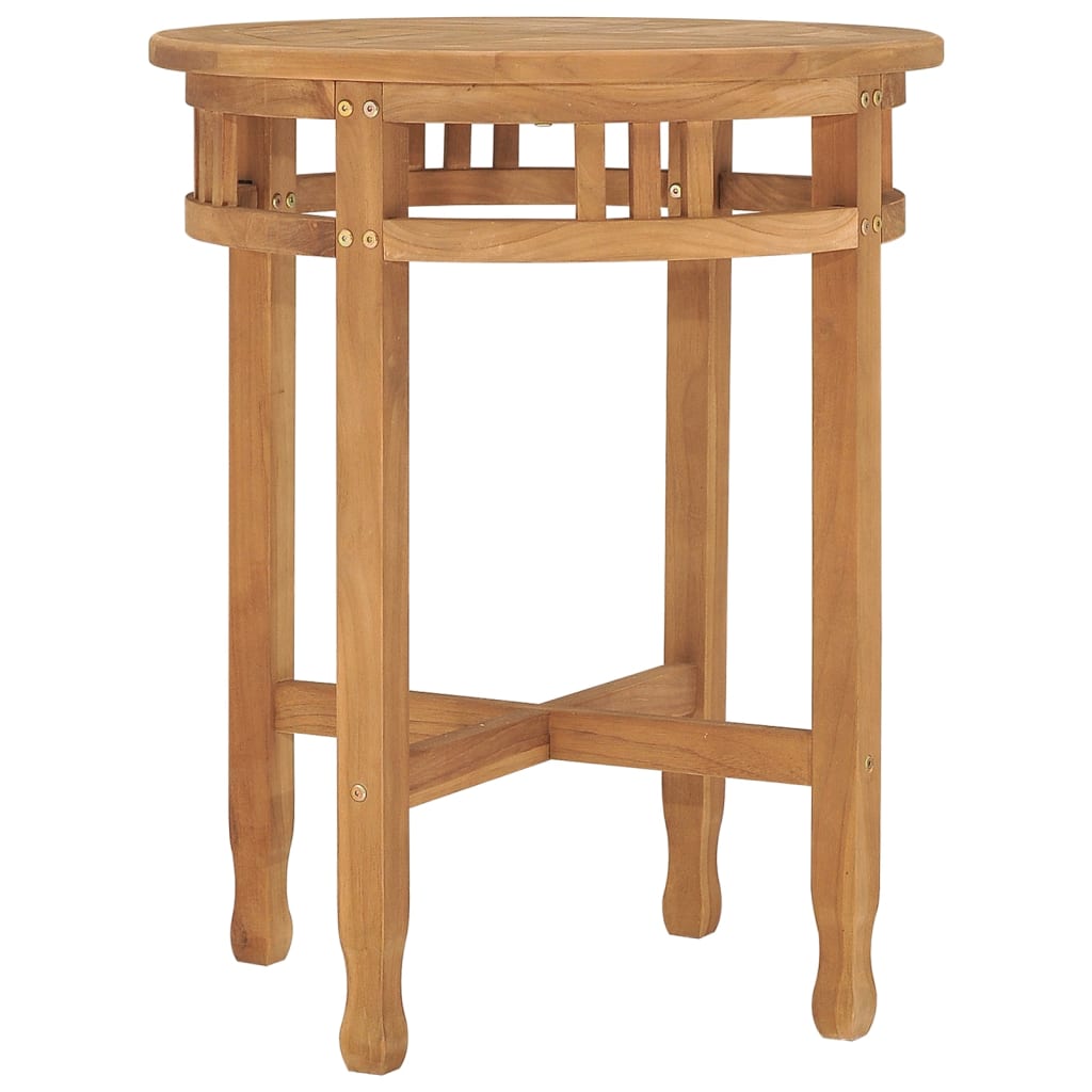 vidaXL Bistro stolek Ø 60 x 75,5 cm masivní teakové dřevo