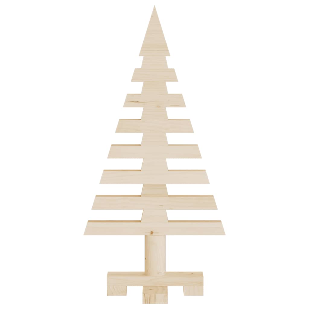 vidaXL Dřevěný vánoční stromeček na ozdoby 60 cm masivní borové dřevo