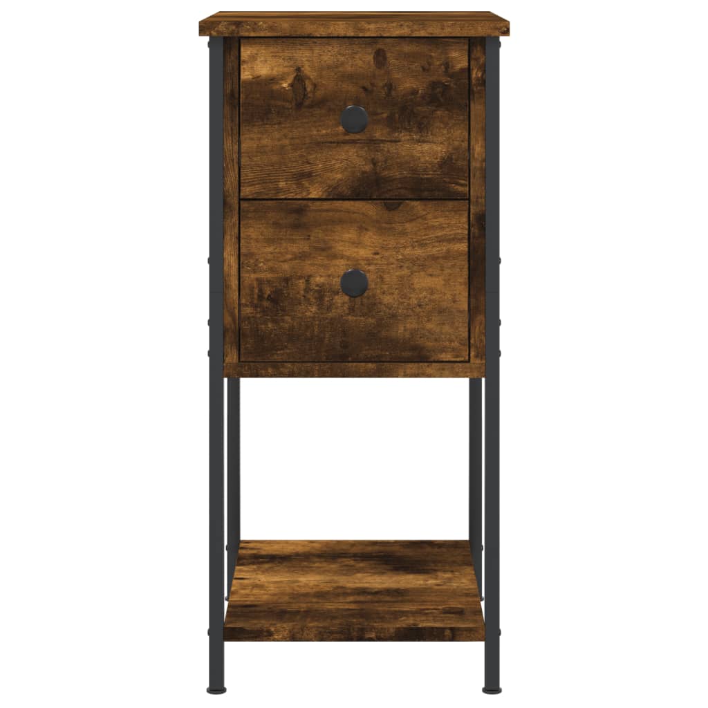 vidaXL Noční stolek kouřový dub 32 x 42 x 70 cm kompozitní dřevo
