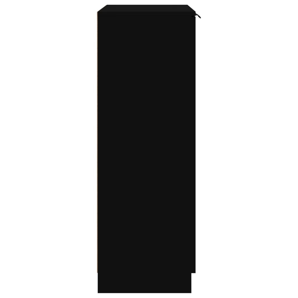 vidaXL Botník černý 59 x 35 x 100 cm kompozitní dřevo