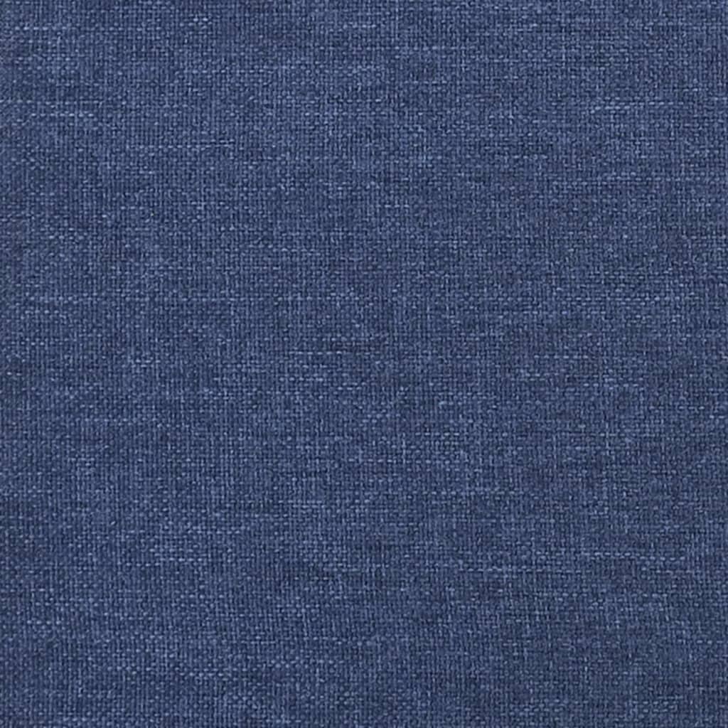 vidaXL 2místná rozkládací pohovka modrá textil