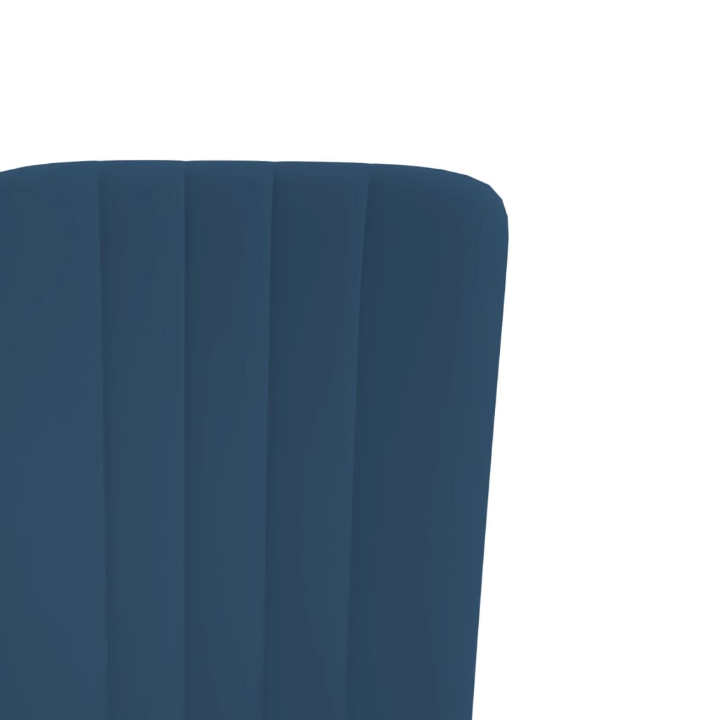 vidaXL Jídelní židle 2 ks modré samet