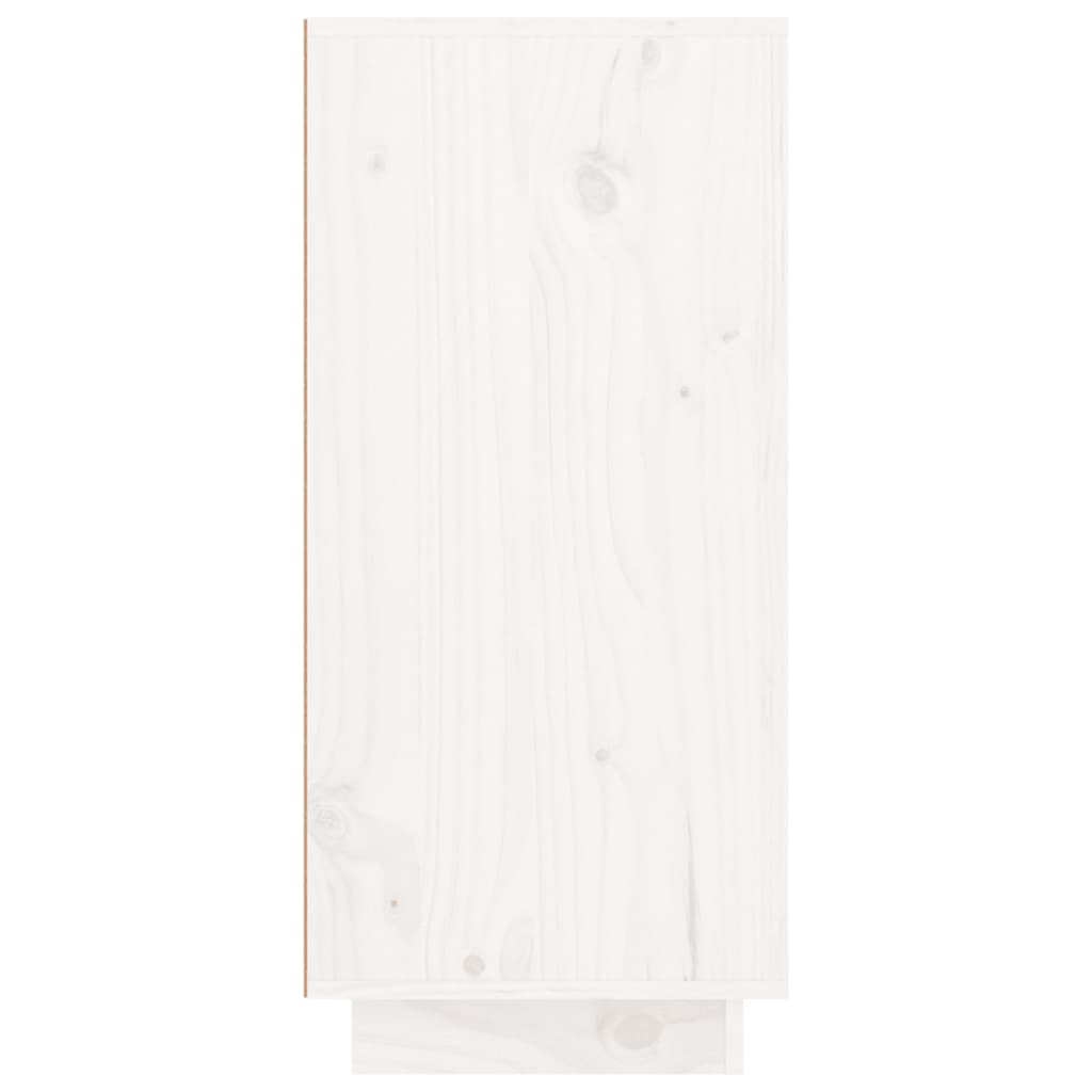 vidaXL Příborník bílý 111 x 34 x 75 cm masivní borové dřevo