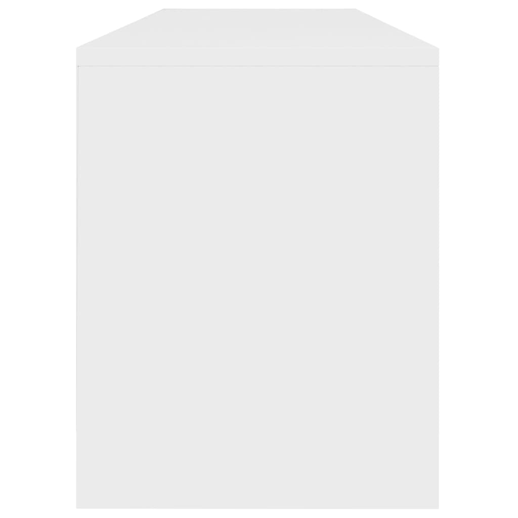 vidaXL TV stolek bílý 120 x 30 x 37,5 cm dřevotříska