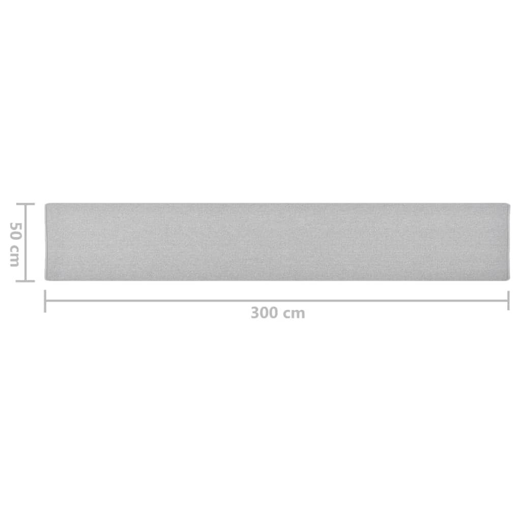 vidaXL Běhoun světle šedý 50 x 300 cm