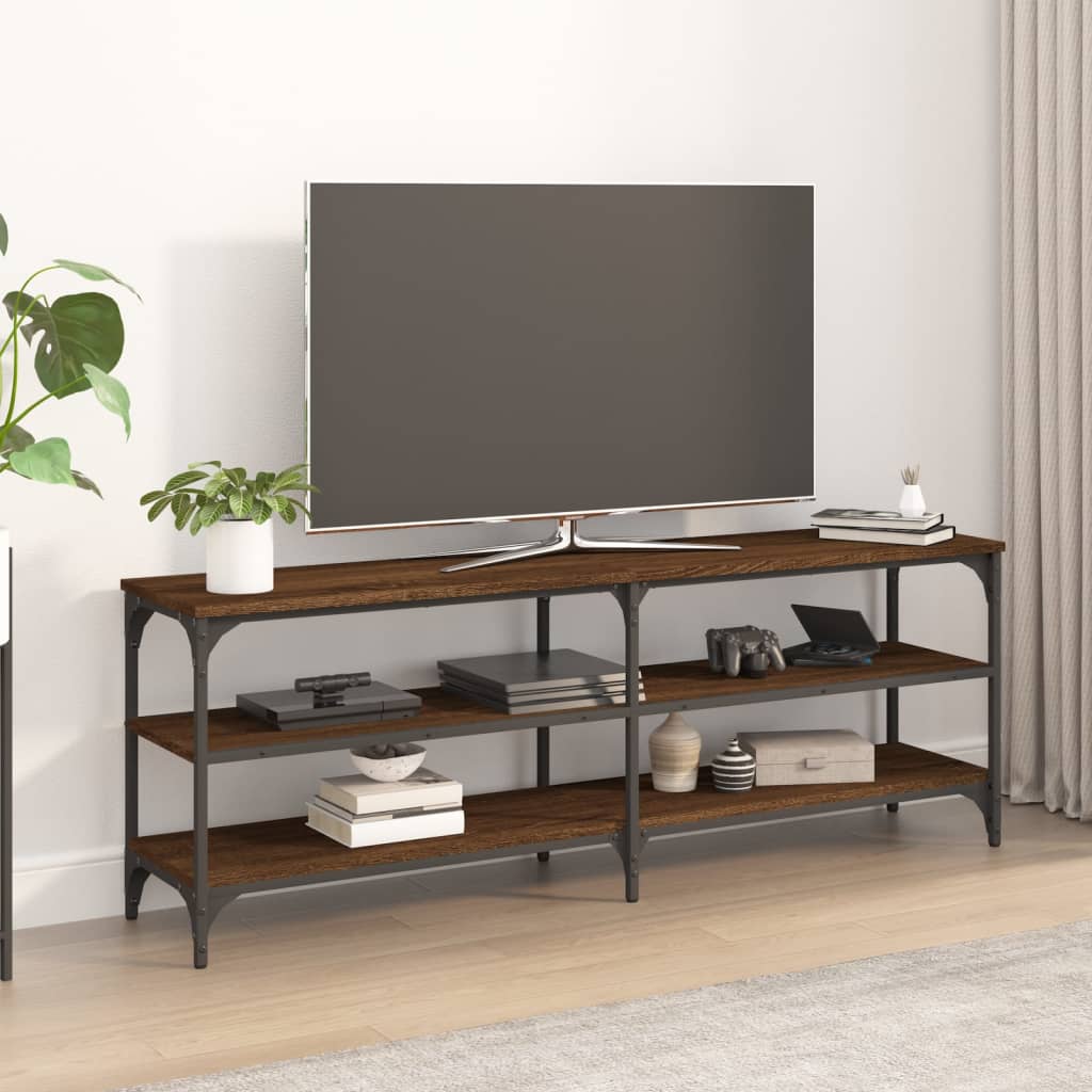 vidaXL TV skříňka hnědý dub 140 x 30 x 50 cm kompozitní dřevo