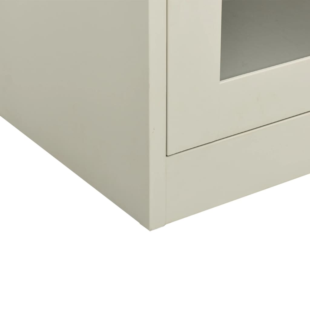 vidaXL Kancelářská skříň světle šedá 90 x 40 x 105 cm ocel