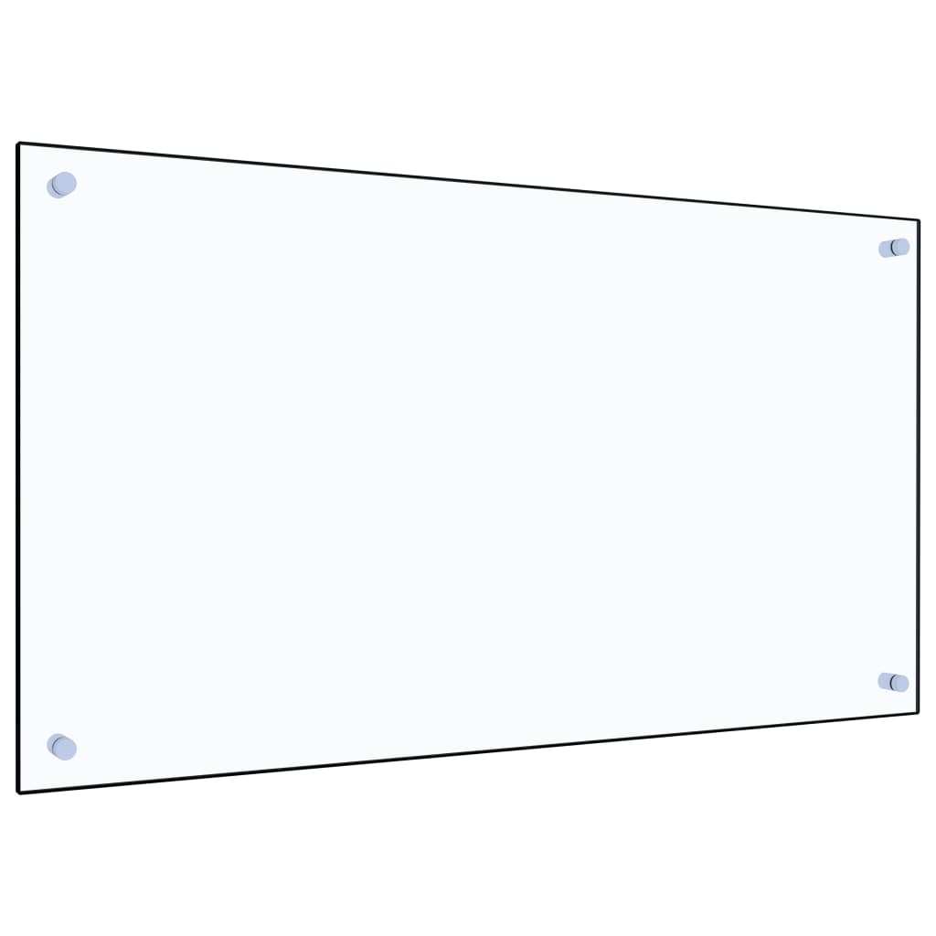 vidaXL Kuchyňský panel průhledný 90 x 50 cm tvrzené sklo
