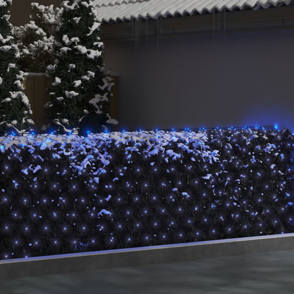 vidaXL Vánoční světelná síť modrá 4 x 4 m 544 LED vnitřní i venkovní