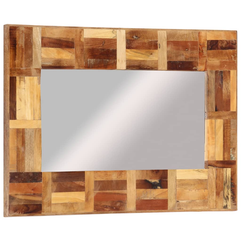 vidaXL Nástěnné zrcadlo masivní dřevo recyklované 50 x 80 cm