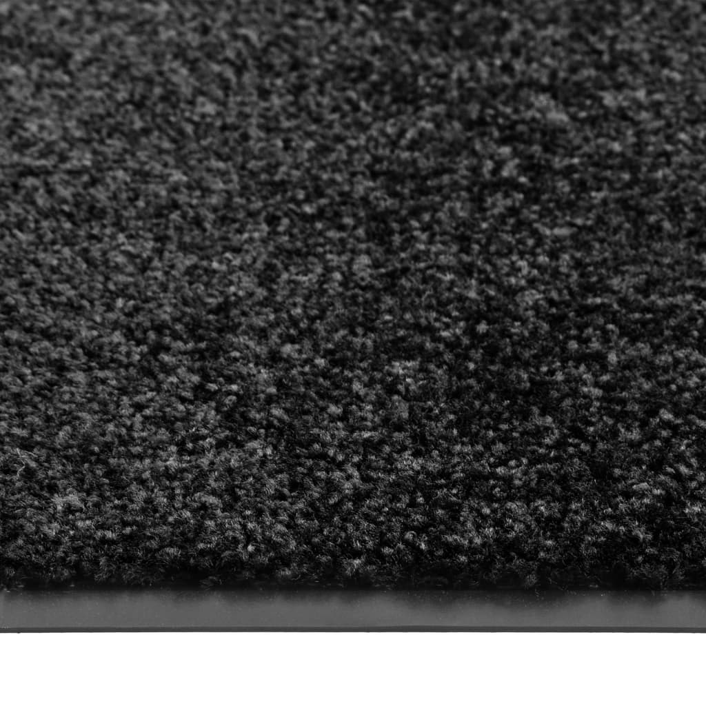 vidaXL Rohožka pratelná černá 40 x 60 cm