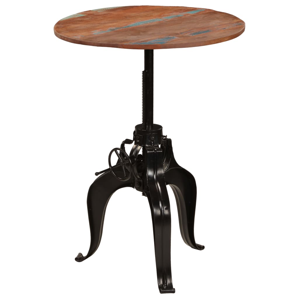 vidaXL Barový stůl z masivního recyklovaného dřeva 75 x (76–110) cm