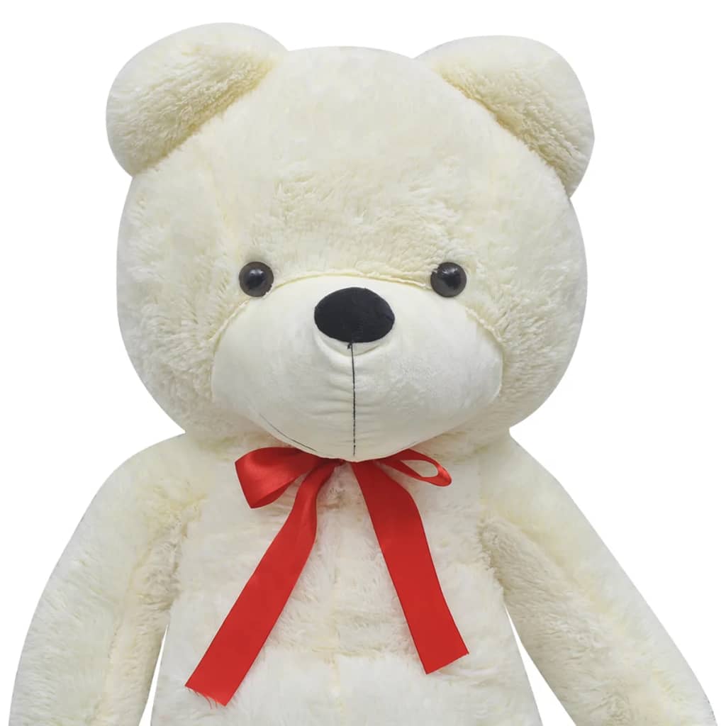 vidaXL Plyšový medvěd hračka bílý 170 cm