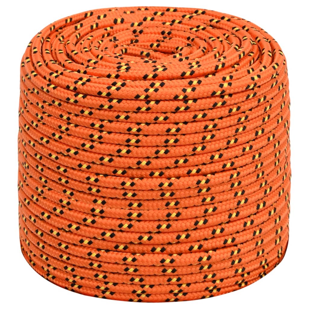 vidaXL Lodní lano oranžové 6 mm 100 m polypropylen
