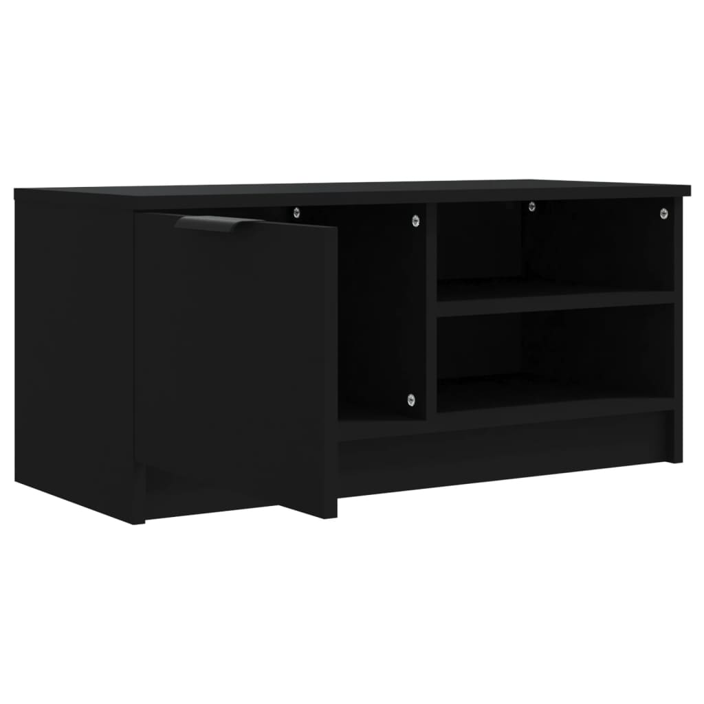 vidaXL TV skříňky 2 ks černé 80 x 35 x 36,5 cm kompozitní dřevo