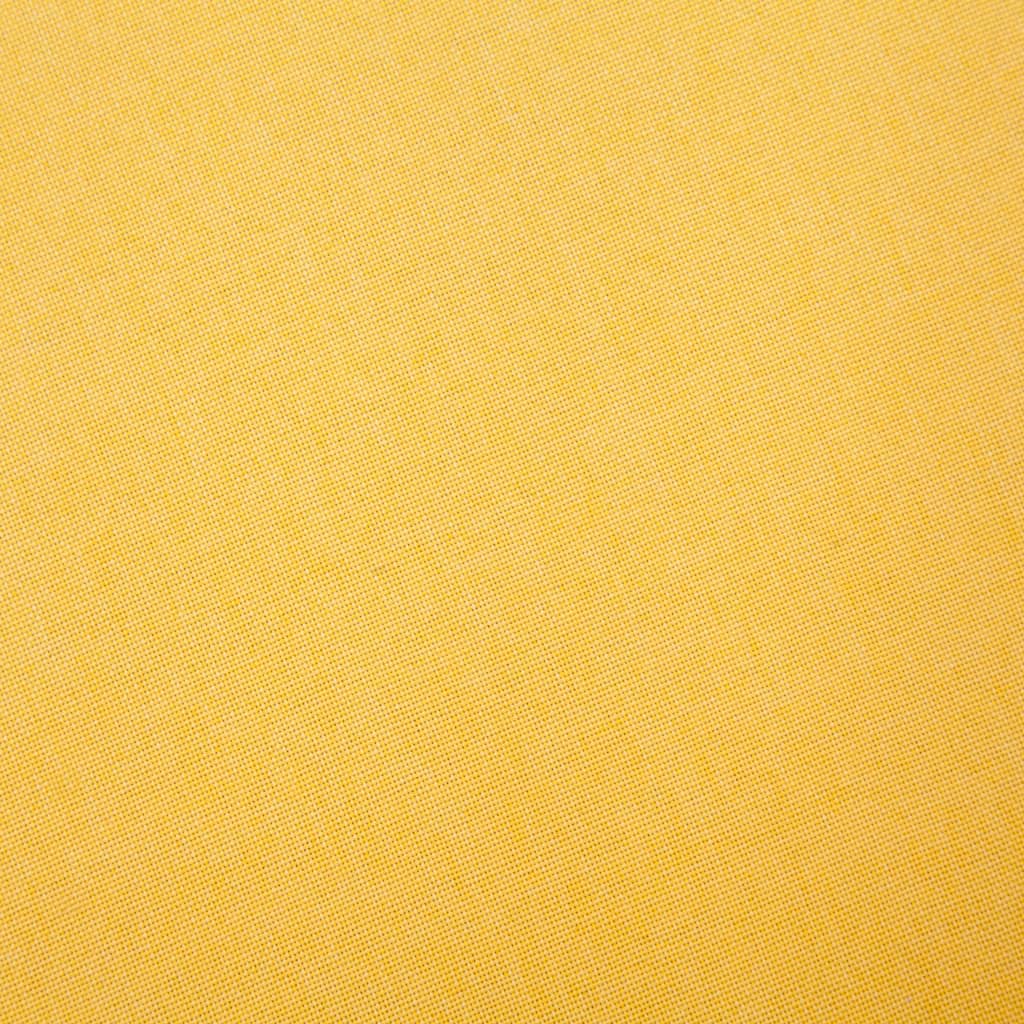 vidaXL 3místná pohovka textilní čalounění žlutá