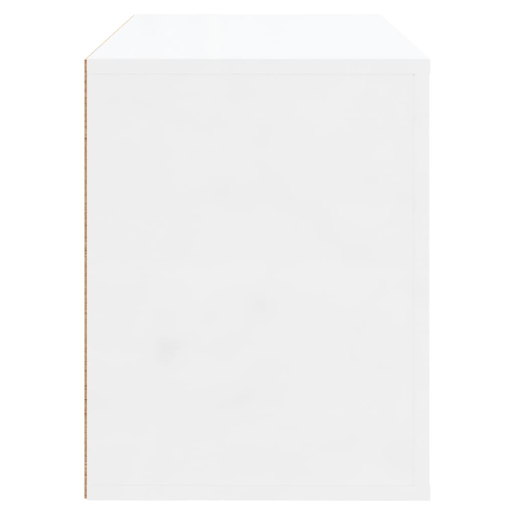 vidaXL Botník bílý s vysokým leskem 80 x 35 x 45 cm kompozitní dřevo