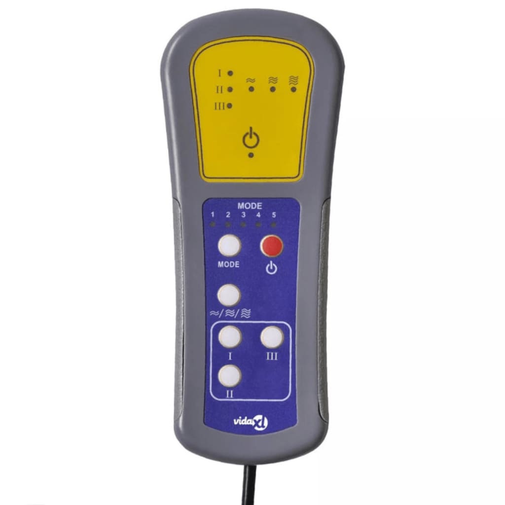 vidaXL Elektrické masážní křeslo krémové umělá kůže