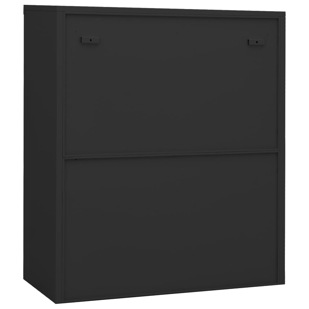 vidaXL Kancelářská skříň antracitová 90 x 40 x 105 cm ocel