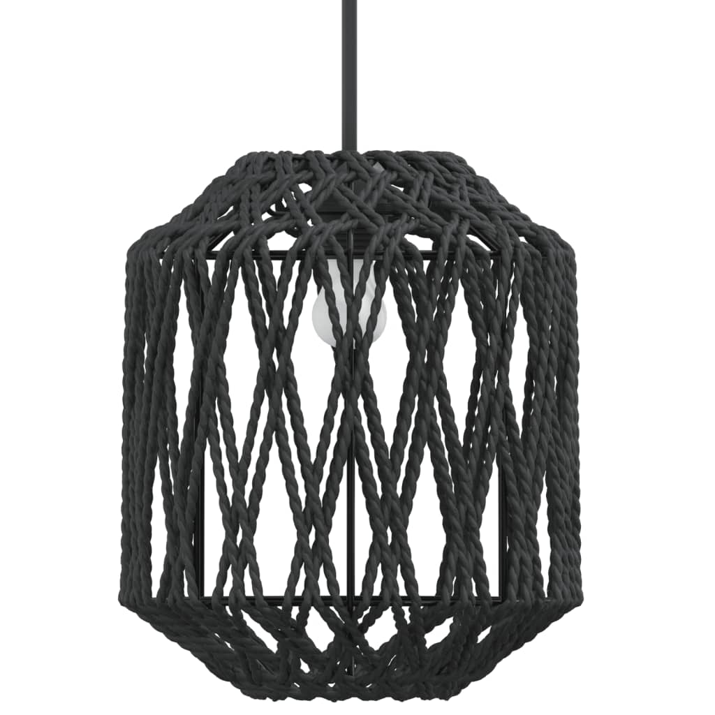vidaXL Stínidlo lampy černé Ø 23 x 28 cm železo a papír
