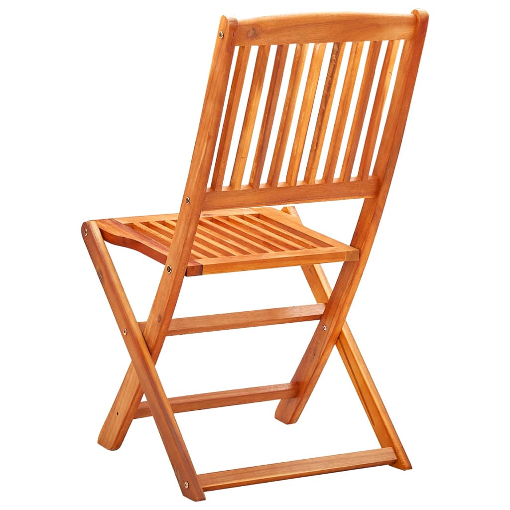 vidaXL Skládací zahradní židle 8 ks masivní eukalyptové dřevo