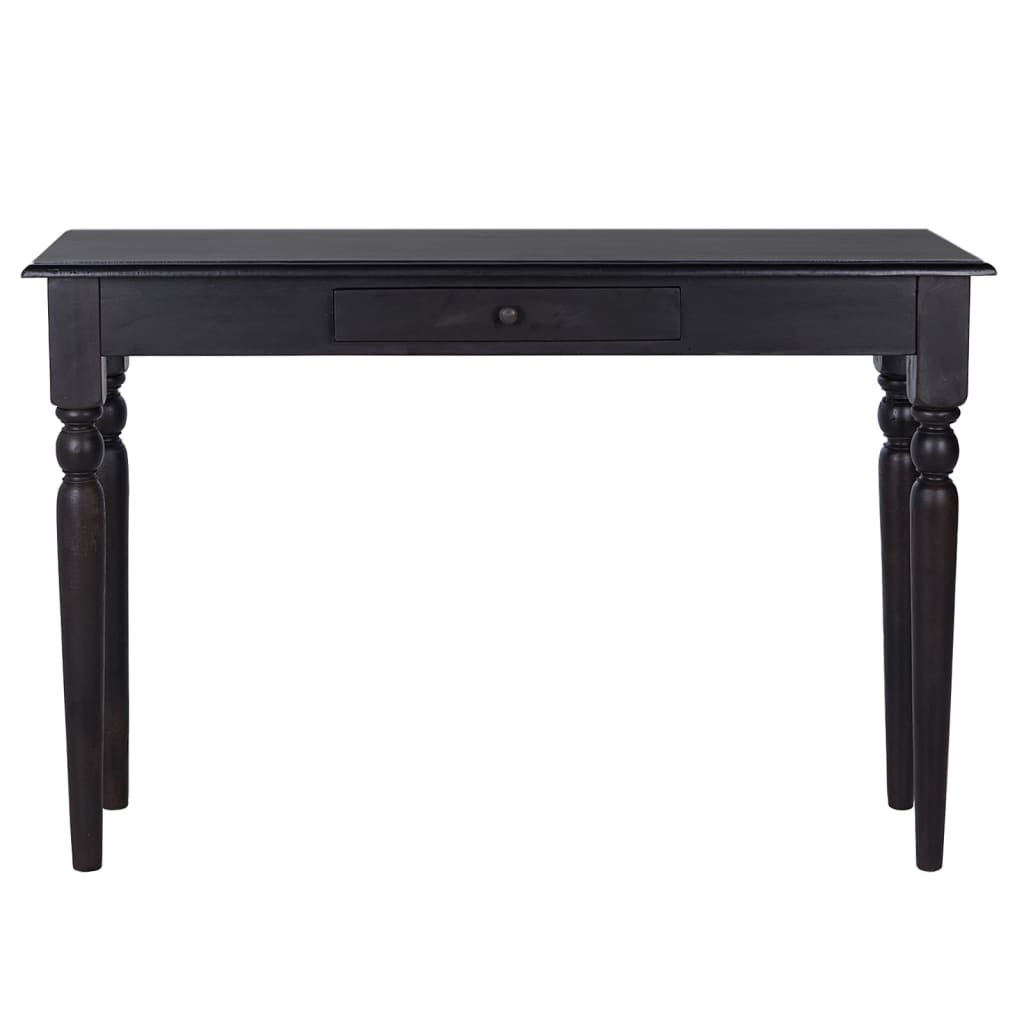 vidaXL Konzolový stolek světle černý 110 x 30 x 75 cm masivní mahagon