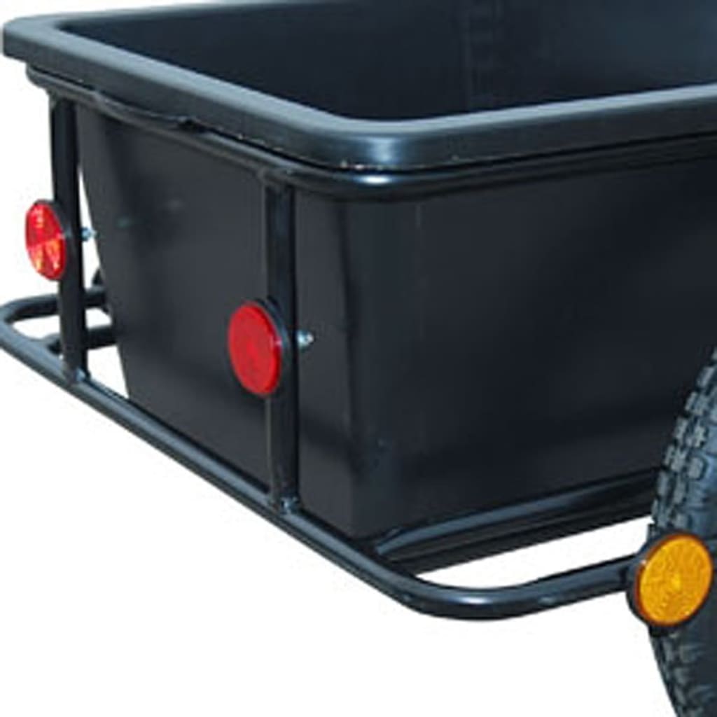 vidaXL Vozík za kolo/ruční kárka s 90 L plastovým vozíkem