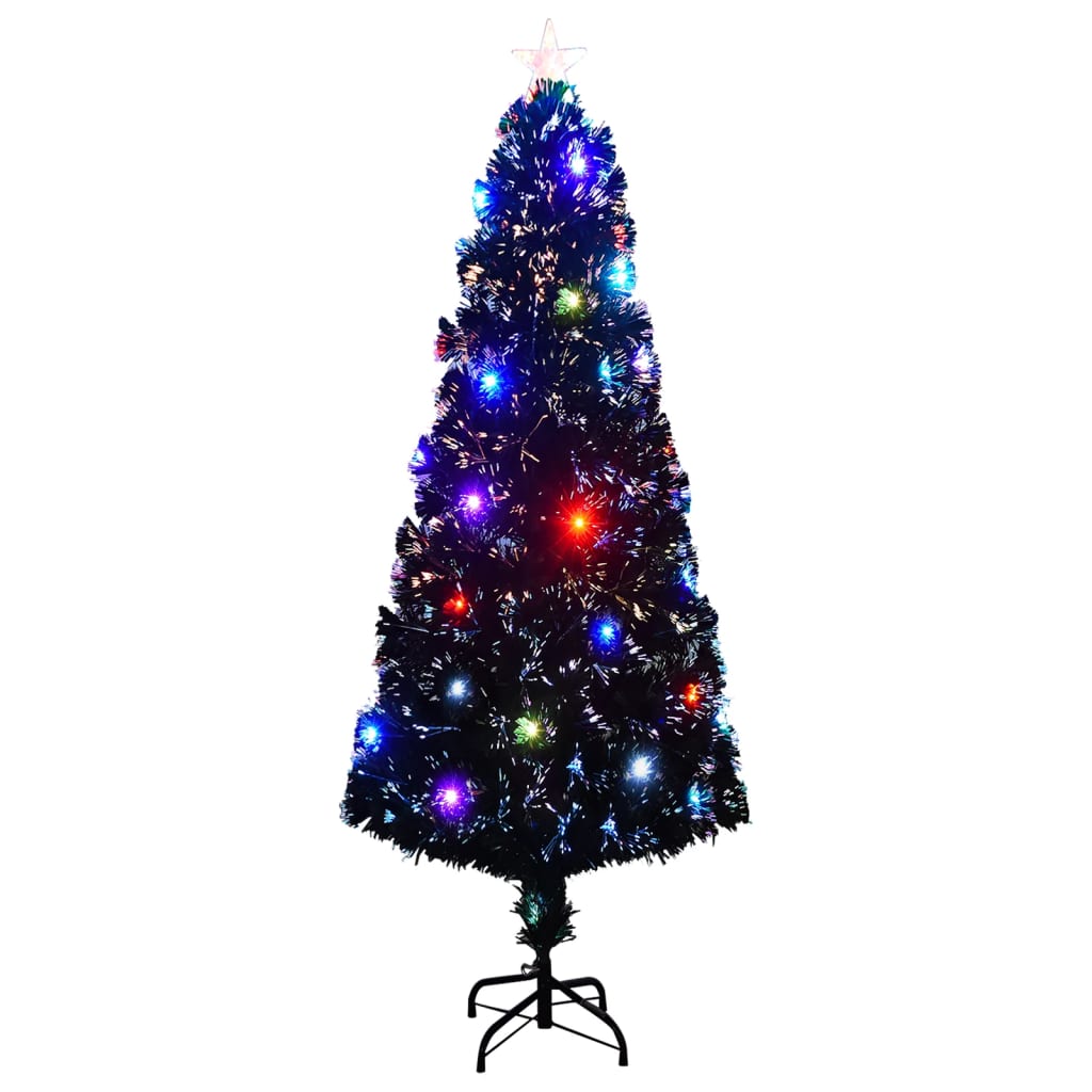 vidaXL Vánoční stromek se stojanem a LED 240 cm optické vlákno