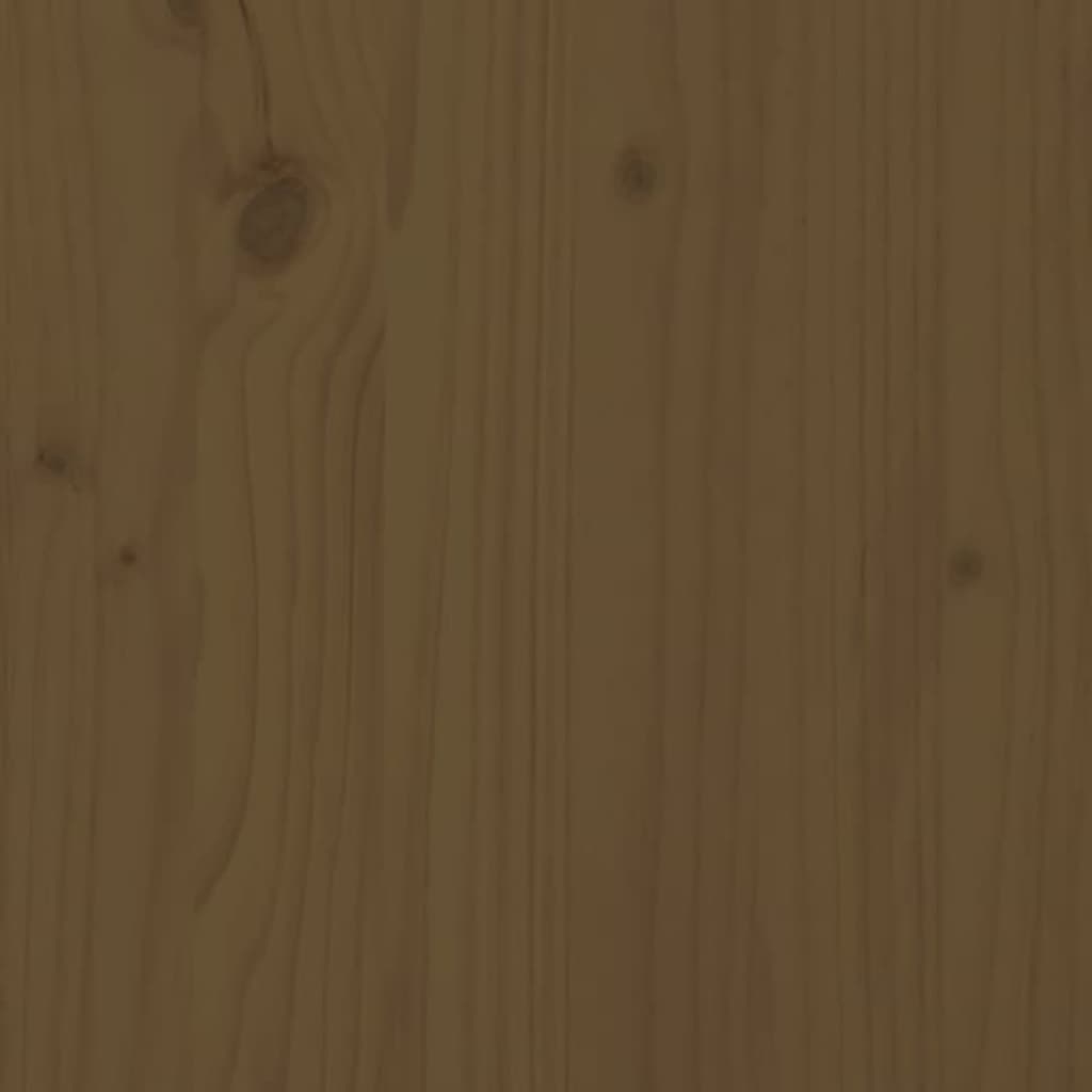 vidaXL Rám postele medově hnědý masivní dřevo 150x200 cm King Size