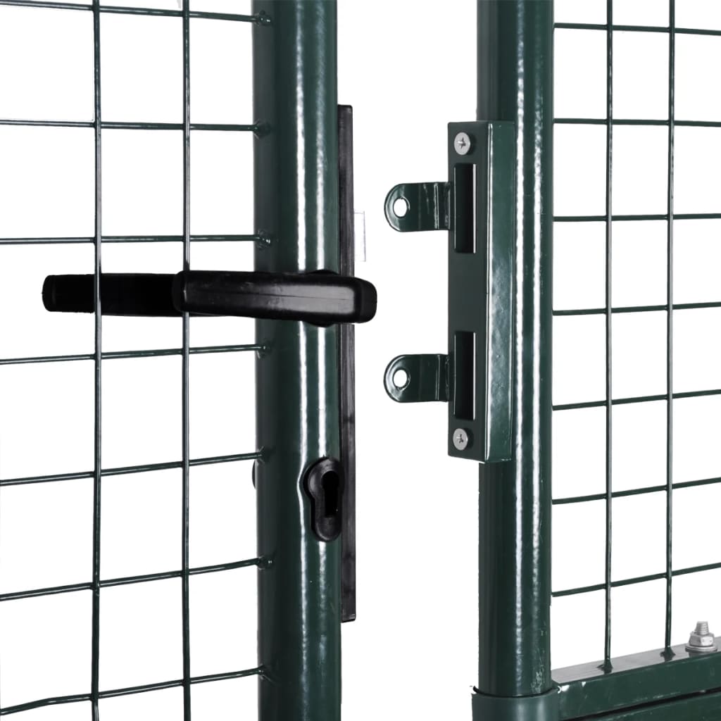 vidaXL Dvoukřídlá plotová brána práškově lakovaná ocel
