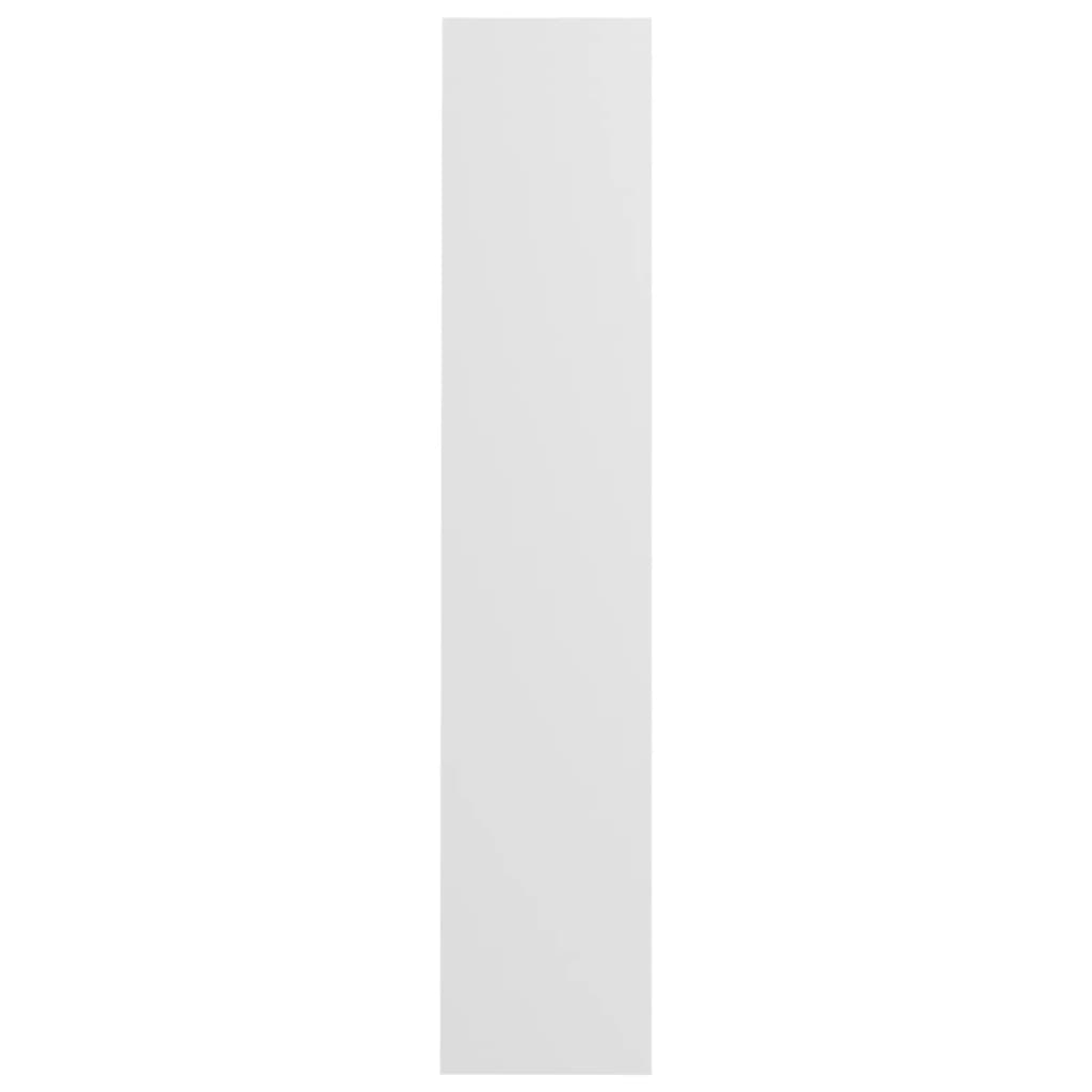 vidaXL Nástěnný botník bílý 80 x 18 x 90 cm dřevotříska