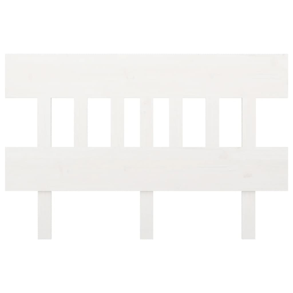 vidaXL Čelo postele bílé 143,5 x 3 x 81 cm masivní borovice