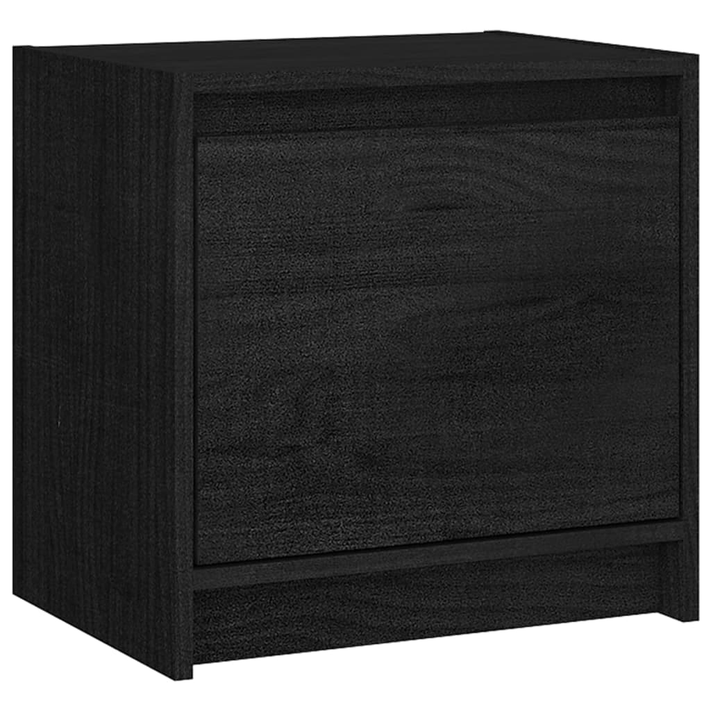vidaXL Noční stolky 2 ks černé 40 x 30,5 x 40 cm masivní borové dřevo