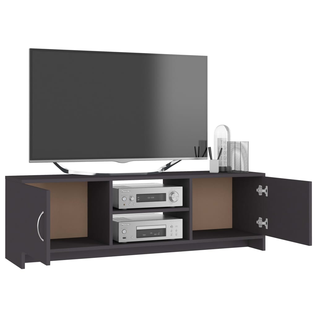 vidaXL TV stolek šedý 120 x 30 x 37,5 cm dřevotříska