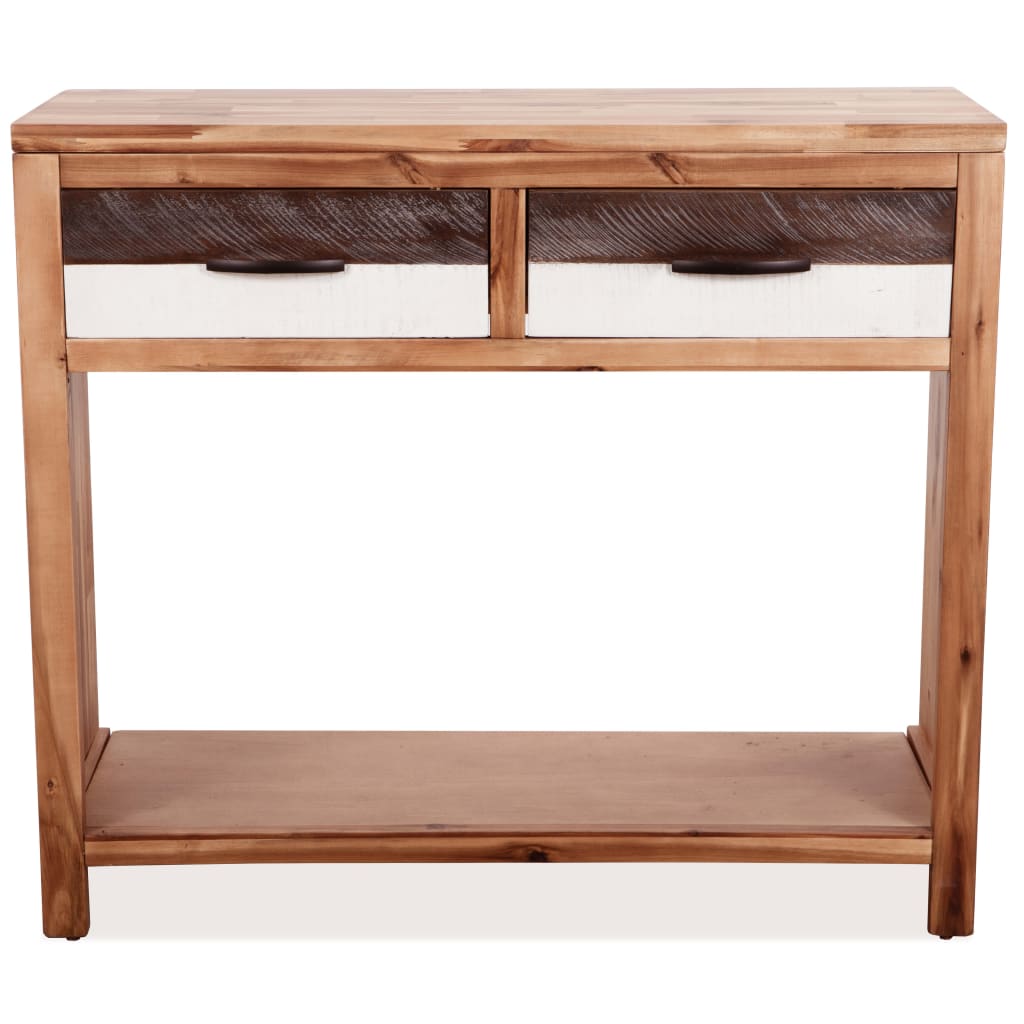 vidaXL Konzolový stolek masivní akáciové dřevo 86 x 30 x 75 cm