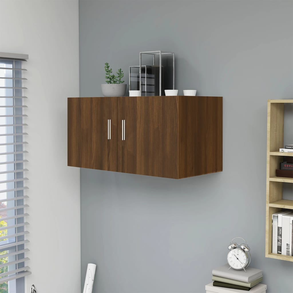 vidaXL Nástěnná skříňka hnědý dub 80 x 39 x 40 cm kompozitní dřevo