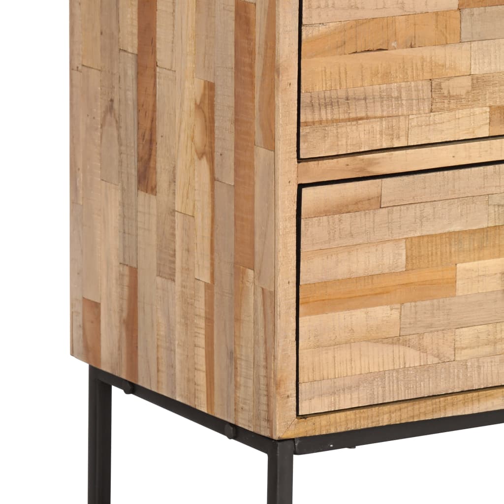 vidaXL TV stolek z recyklovaného teakového dřeva 90 x 30 x 55 cm