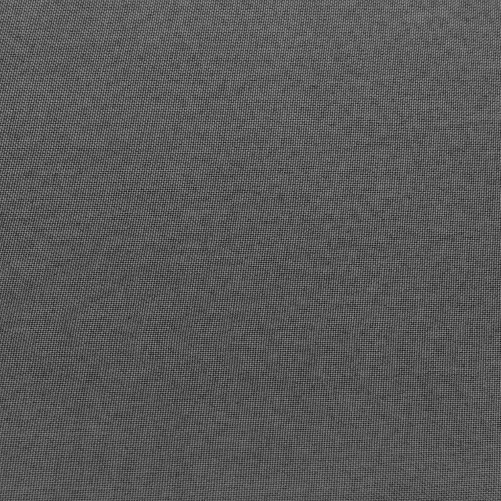 vidaXL Dílčí středová pohovka s poduškou textil tmavě šedá