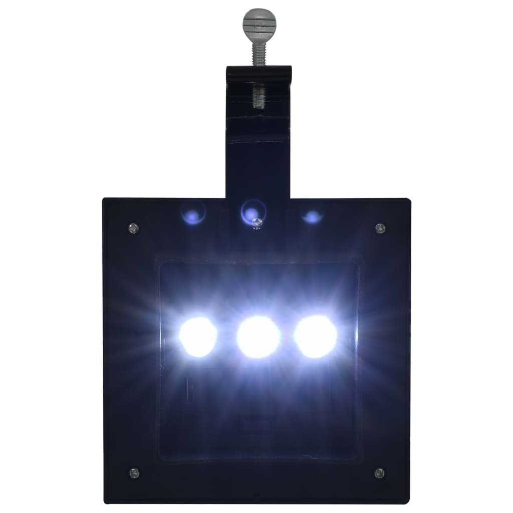 vidaXL Zahradní solární lampy 6 ks LED čtvercové 12 cm černé