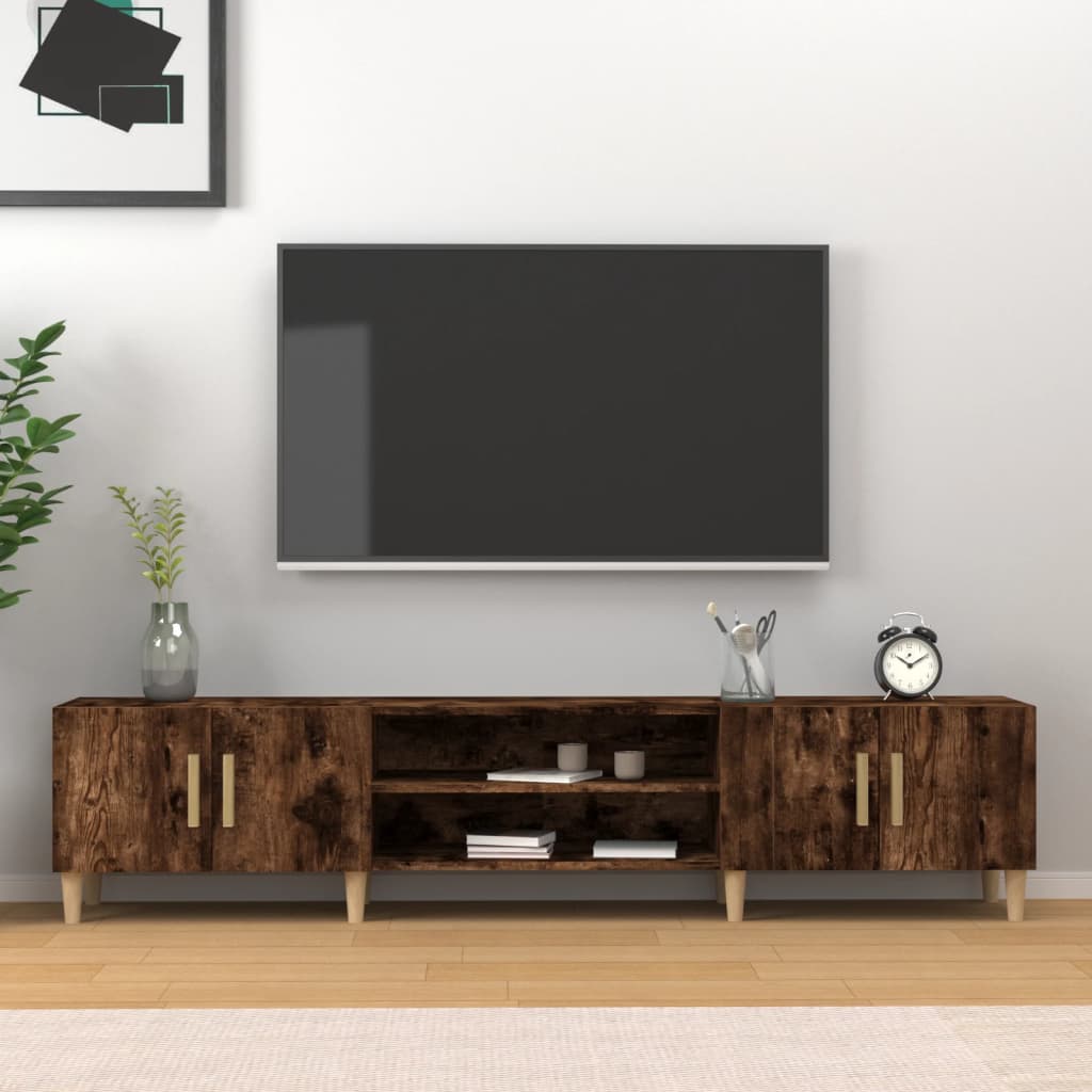 vidaXL TV skříňka kouřový dub 180 x 31,5 x 40 cm kompozitní dřevo
