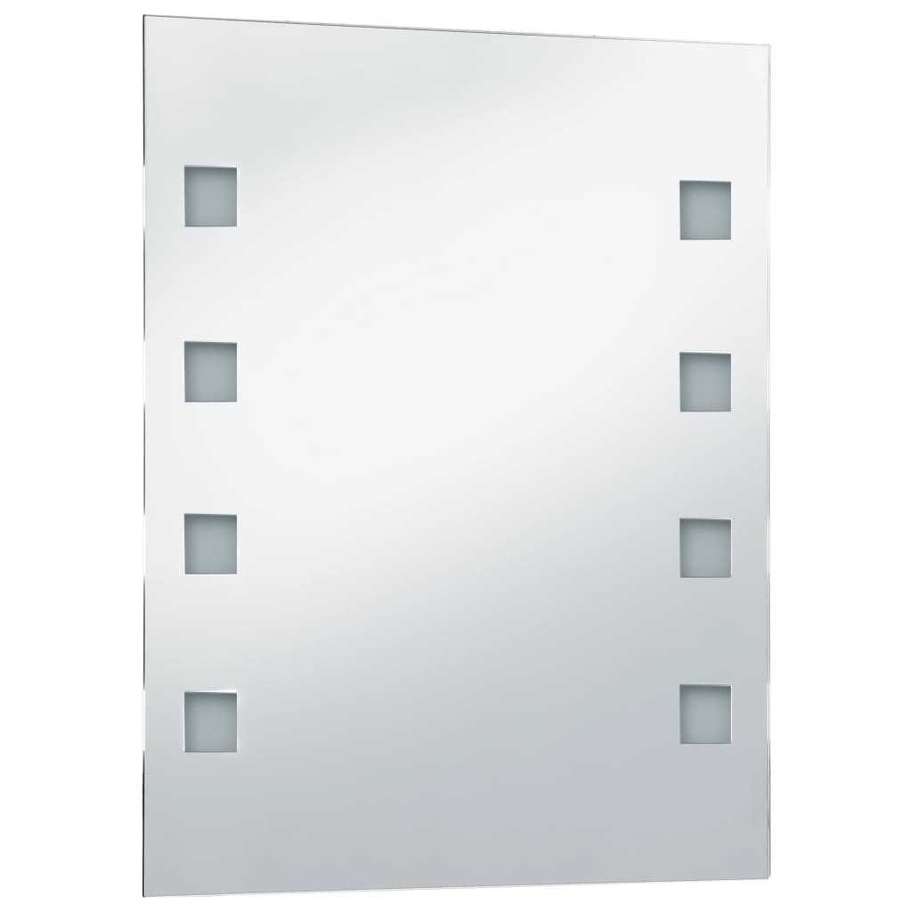 vidaXL Koupelnové nástěnné zrcadlo s LED osvětlením 50 x 60 cm