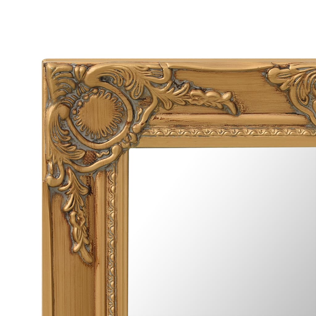 vidaXL Nástěnné zrcadlo barokní styl 50 x 40 cm zlaté